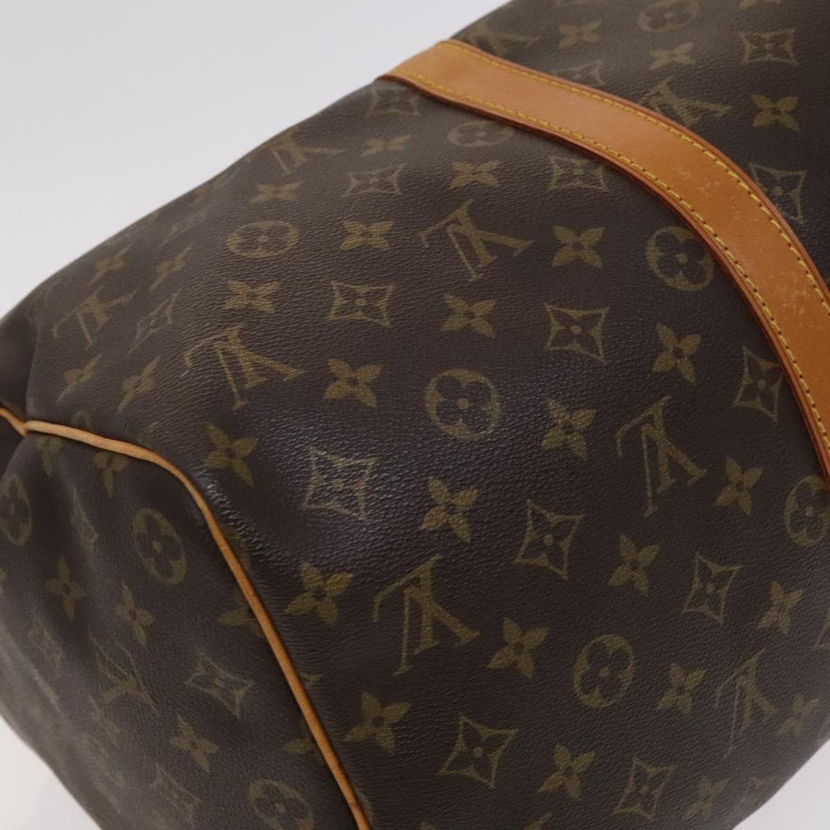 Louis Vuitton Keepall 45 Brown Canvas Travel Bag (Pre-Owned) Size ONE SIZE - 12 Thumbnail
