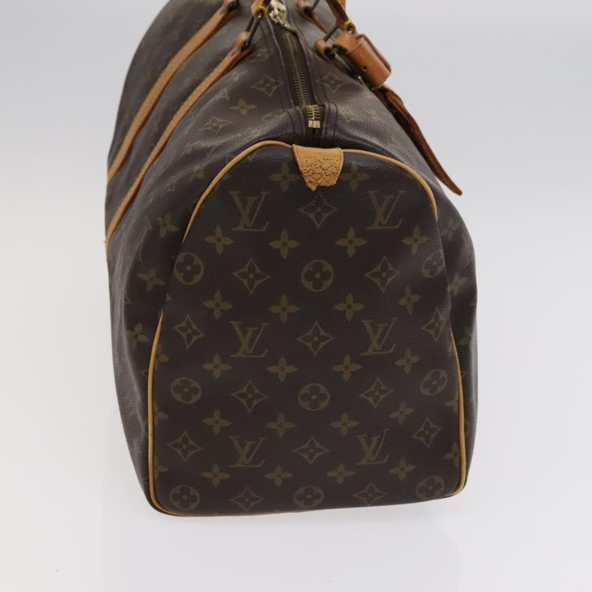 Louis Vuitton Keepall 45 Brown Canvas Travel Bag (Pre-Owned) Size ONE SIZE - 4 Thumbnail