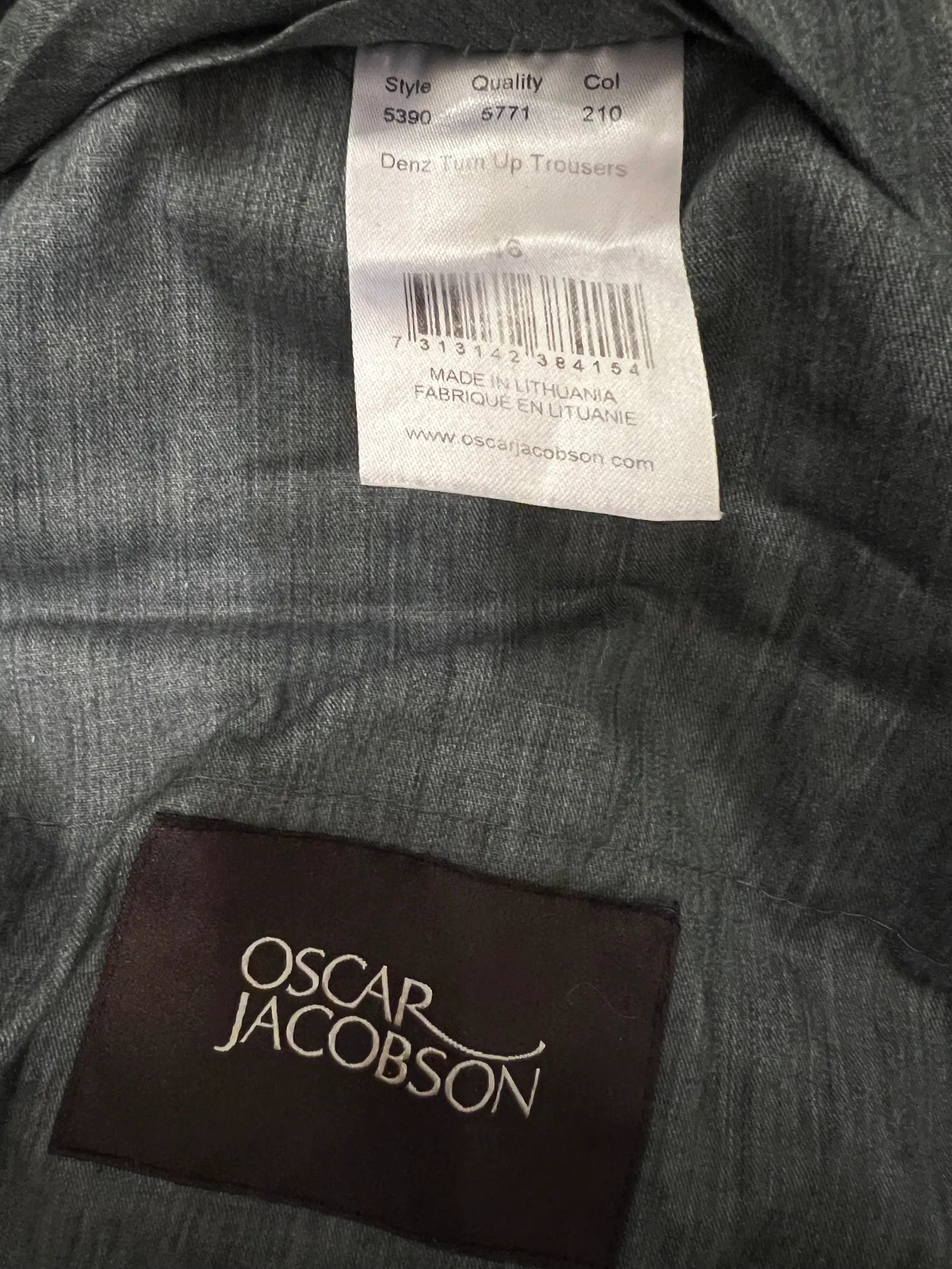 Oscar Jacobson Oscar Jacobson Denz Turn Up Trousers Pants Size US 30 / EU 46 - 2 Thumbnail