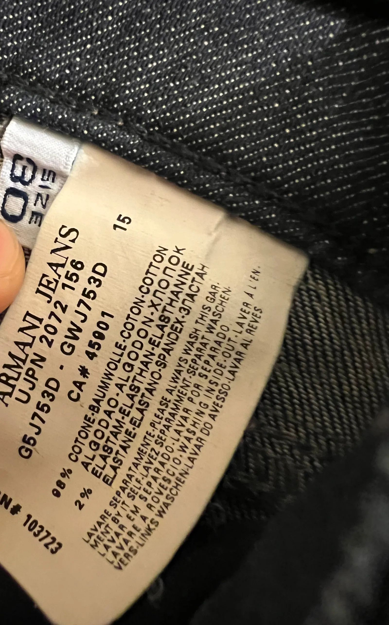 Armani Armani jeans Indigo 007 Jeans Size 30" / US 8 / IT 44 - 3 Thumbnail