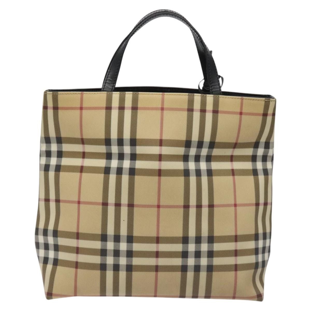 Burberry Nova Check Beige Canvas Handbag (Pre-Owned) Size ONE SIZE - 2 Thumbnail