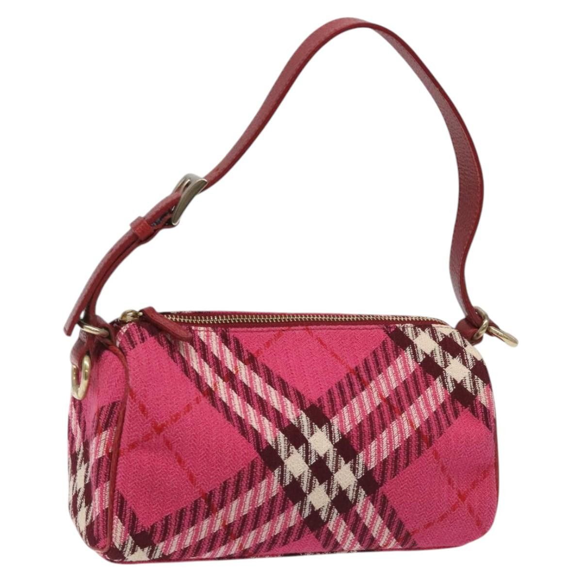 Burberry Nova Check Pink Canvas Handbag (Pre-Owned) Size ONE SIZE - 18 Thumbnail