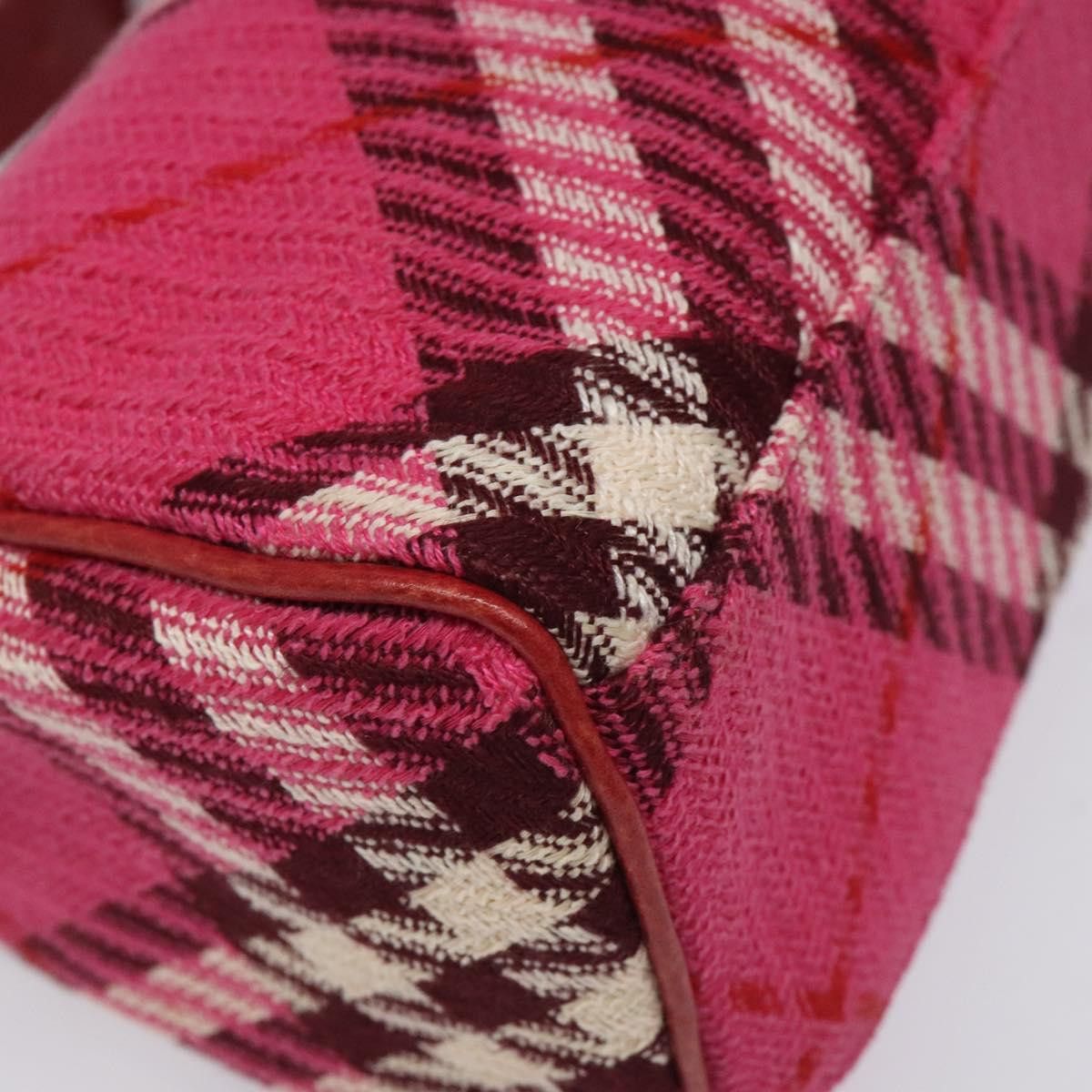 Burberry Nova Check Pink Canvas Handbag (Pre-Owned) Size ONE SIZE - 10 Thumbnail