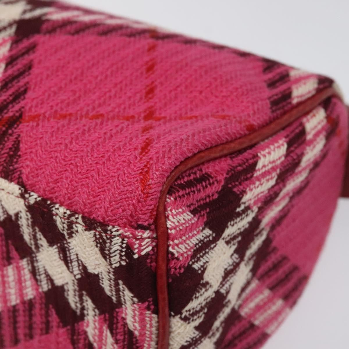 Burberry Nova Check Pink Canvas Handbag (Pre-Owned) Size ONE SIZE - 9 Thumbnail