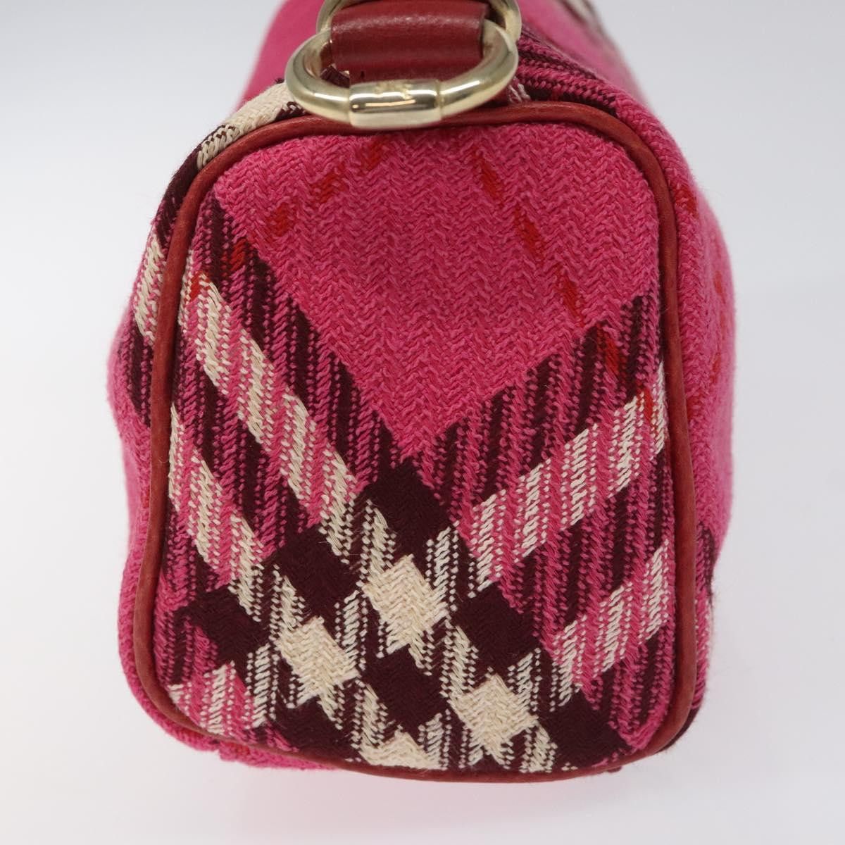 Burberry Nova Check Pink Canvas Handbag (Pre-Owned) Size ONE SIZE - 4 Thumbnail