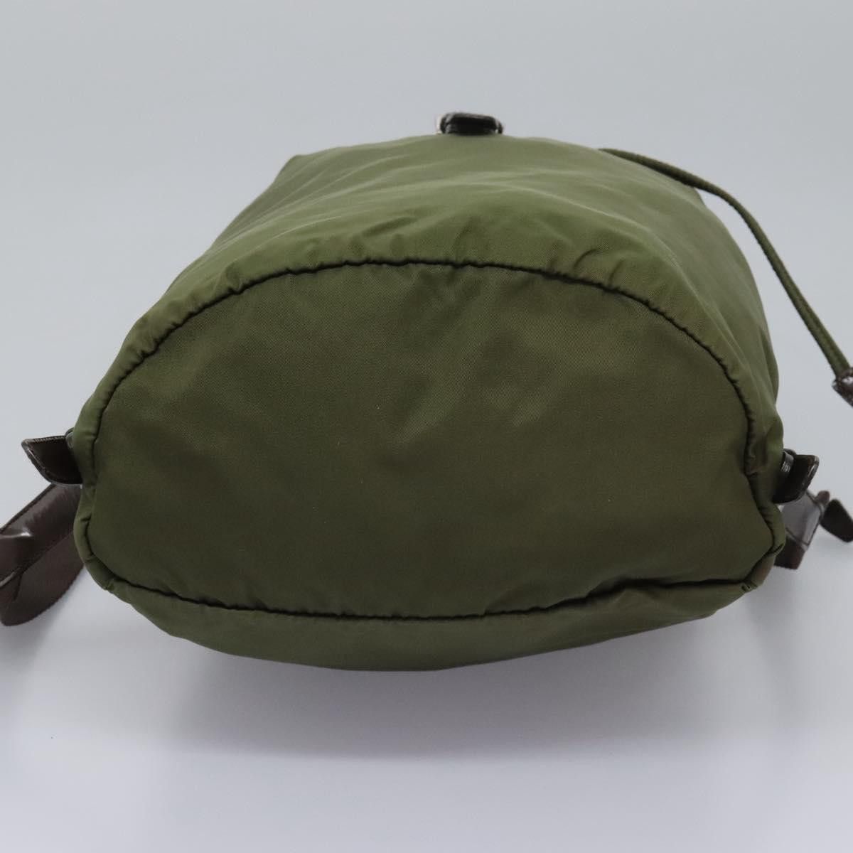 Prada Re-Nylon Khaki Synthetic Backpack Bag (Pre-Owned) Size ONE SIZE - 7 Thumbnail