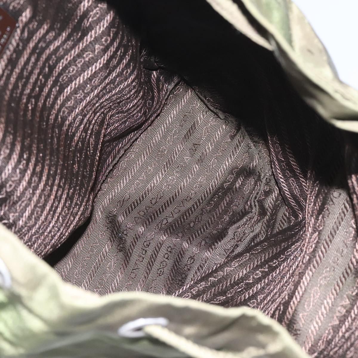 Prada Re-Nylon Khaki Synthetic Backpack Bag (Pre-Owned) Size ONE SIZE - 16 Thumbnail