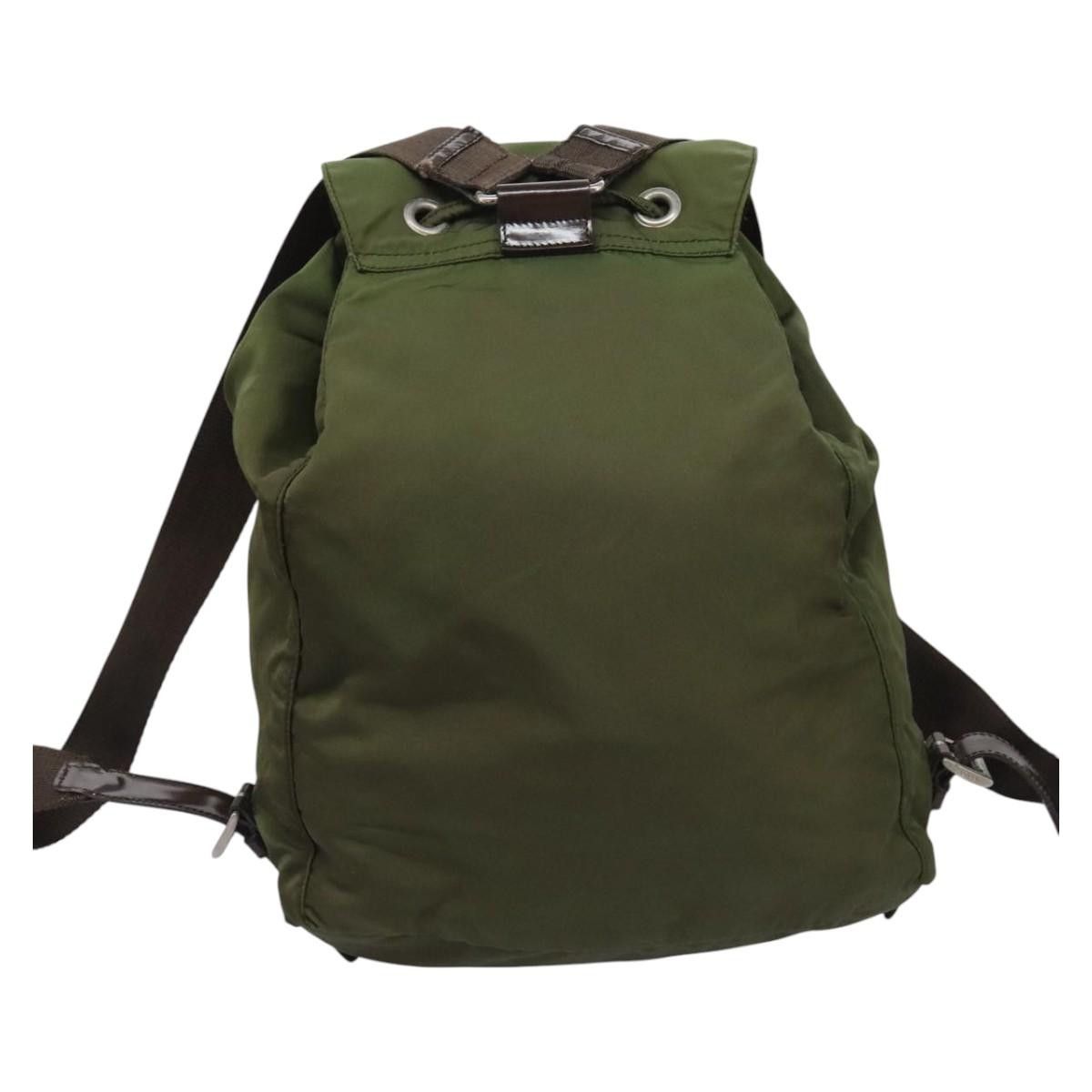 Prada Re-Nylon Khaki Synthetic Backpack Bag (Pre-Owned) Size ONE SIZE - 2 Thumbnail
