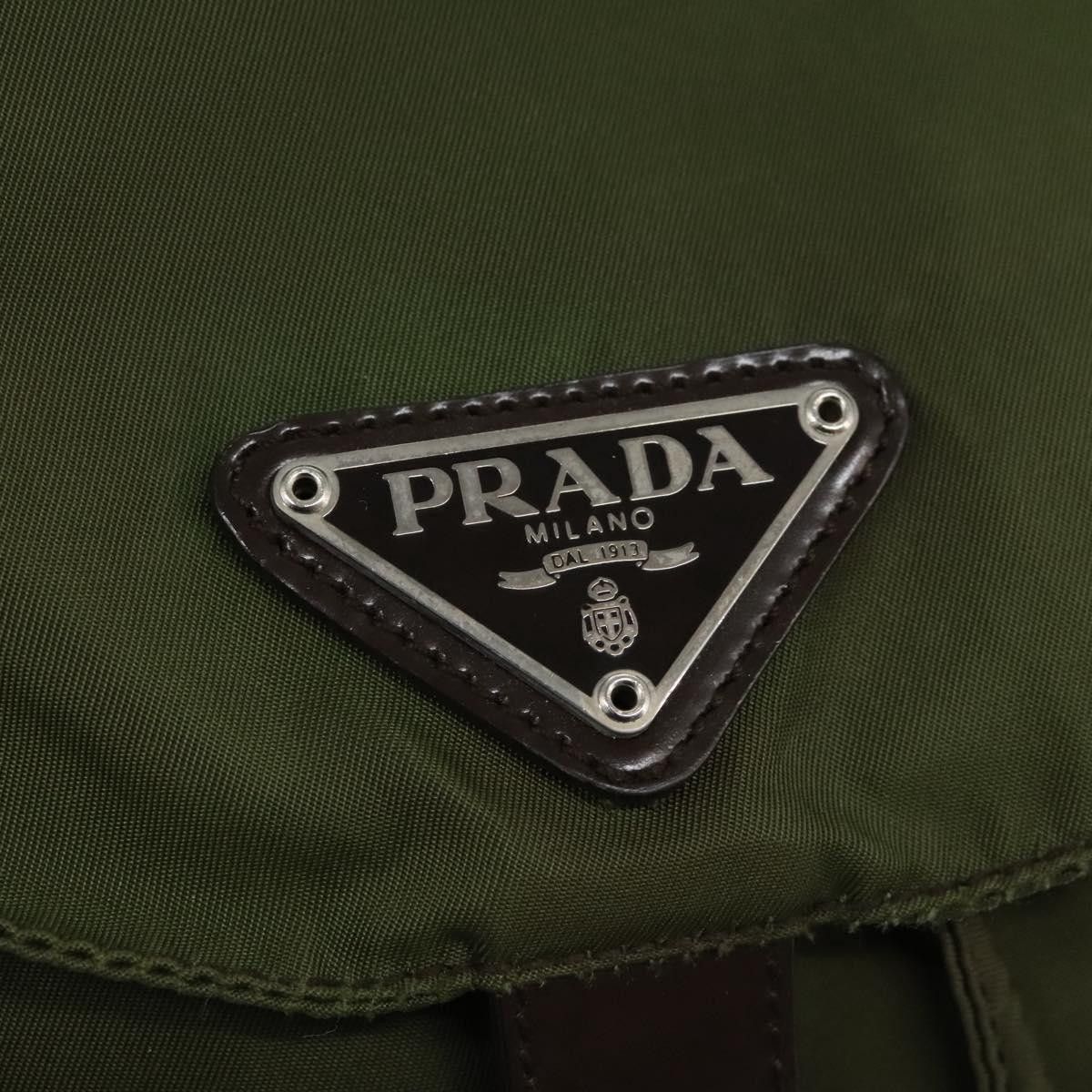 Prada Re-Nylon Khaki Synthetic Backpack Bag (Pre-Owned) Size ONE SIZE - 12 Thumbnail