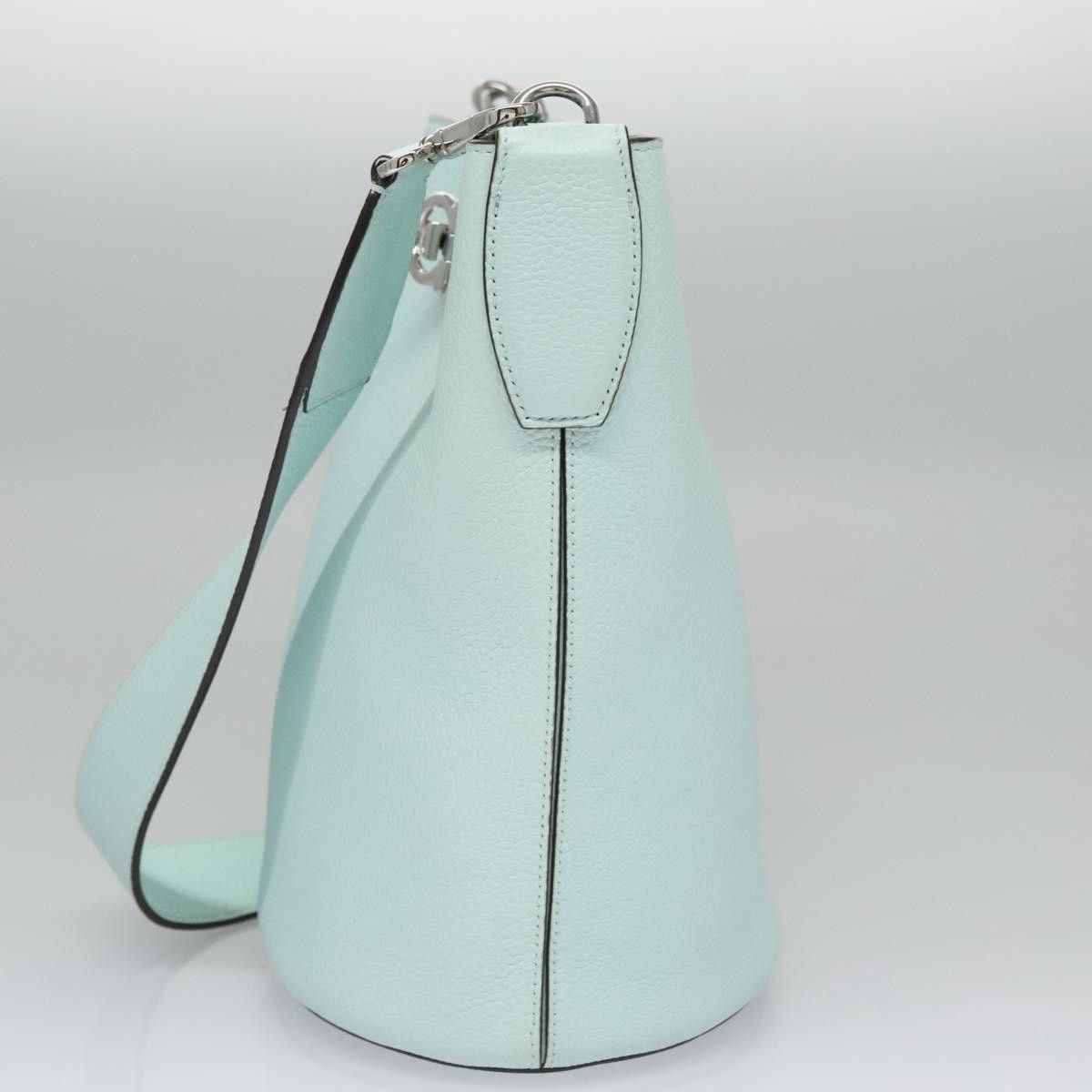 Salvatore Ferragamo Gancini Green Leather Shoulder Bag (Pre-Owned) Size ONE SIZE - 4 Thumbnail