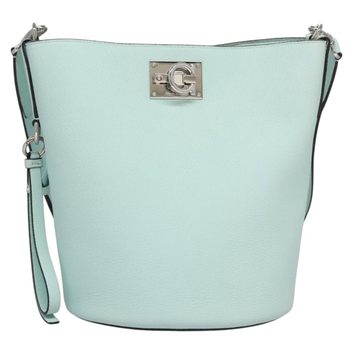 Salvatore Ferragamo Gancini Green Leather Shoulder Bag (Pre-Owned) Size ONE SIZE - 2 Thumbnail