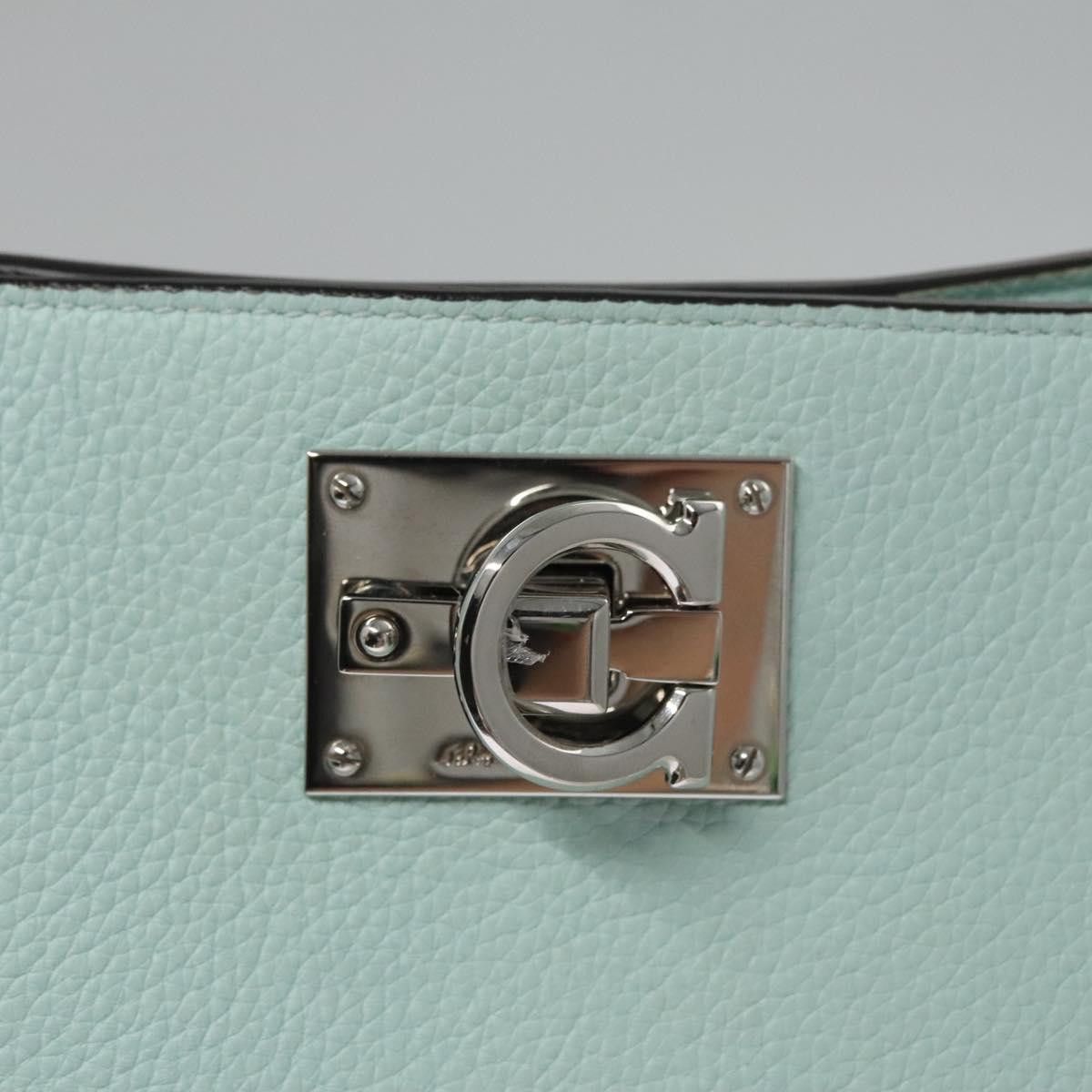 Salvatore Ferragamo Gancini Green Leather Shoulder Bag (Pre-Owned) Size ONE SIZE - 15 Thumbnail