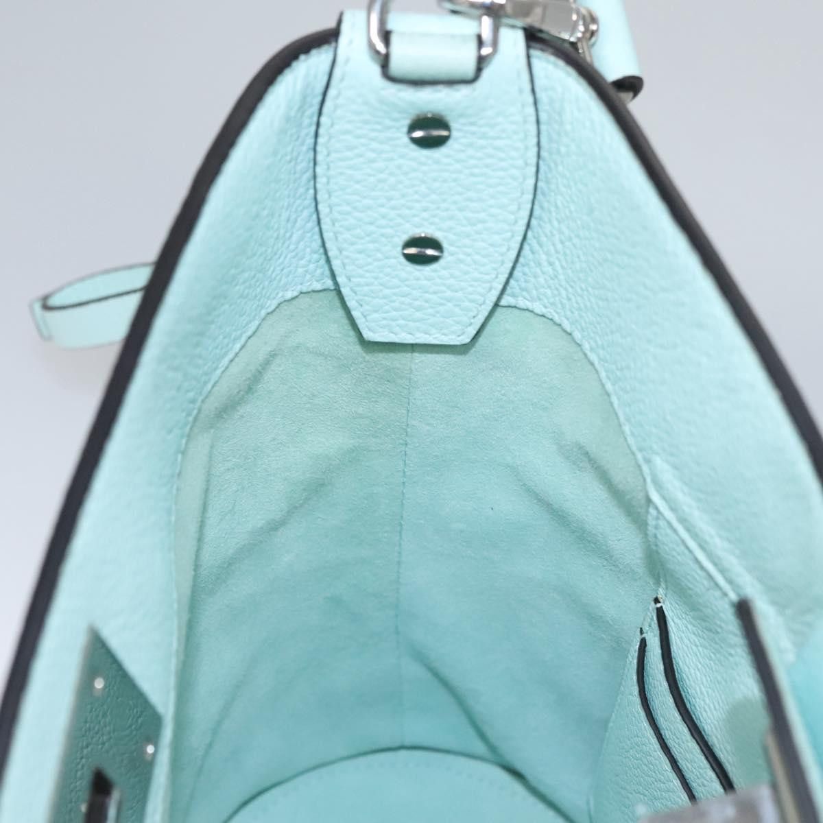 Salvatore Ferragamo Gancini Green Leather Shoulder Bag (Pre-Owned) Size ONE SIZE - 19 Thumbnail