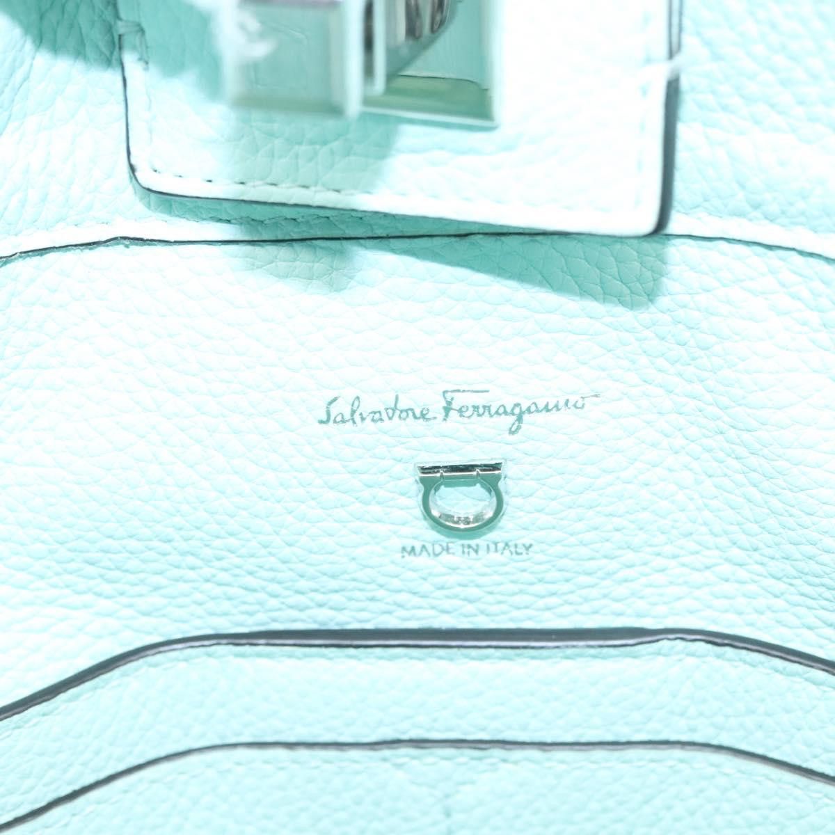 Salvatore Ferragamo Gancini Green Leather Shoulder Bag (Pre-Owned) Size ONE SIZE - 16 Thumbnail