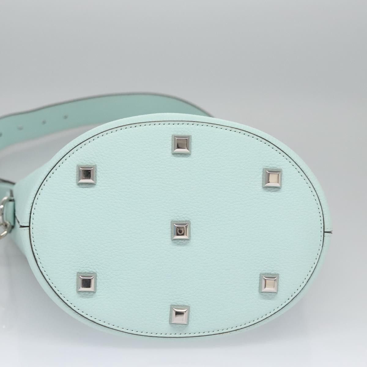 Salvatore Ferragamo Gancini Green Leather Shoulder Bag (Pre-Owned) Size ONE SIZE - 9 Thumbnail