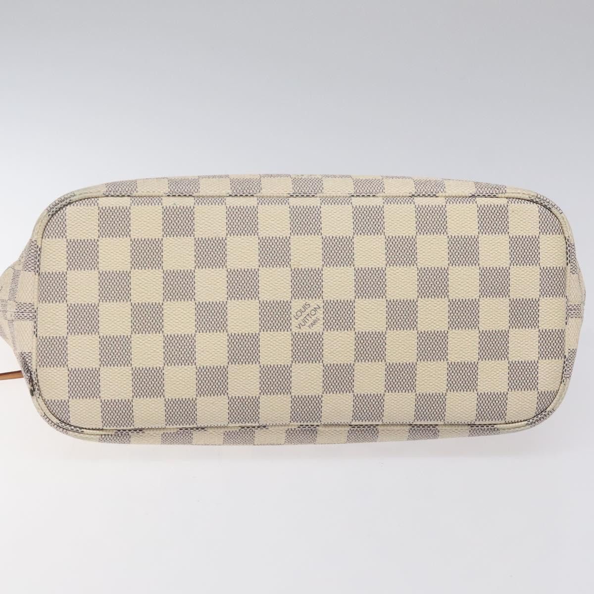 Louis Vuitton Neverfull Pm White Canvas Tote Bag (Pre-Owned) Size ONE SIZE - 7 Thumbnail