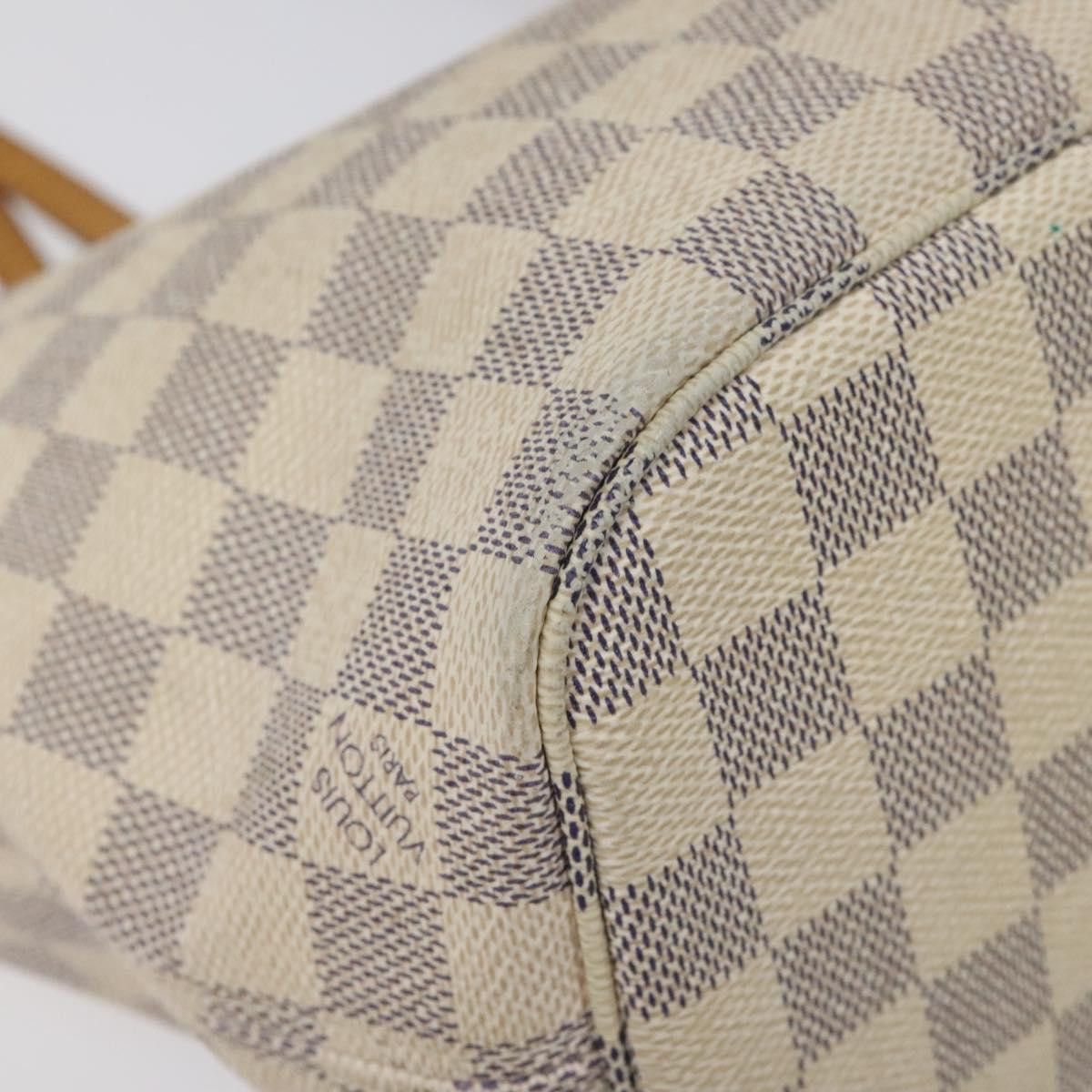Louis Vuitton Neverfull Pm White Canvas Tote Bag (Pre-Owned) Size ONE SIZE - 9 Thumbnail