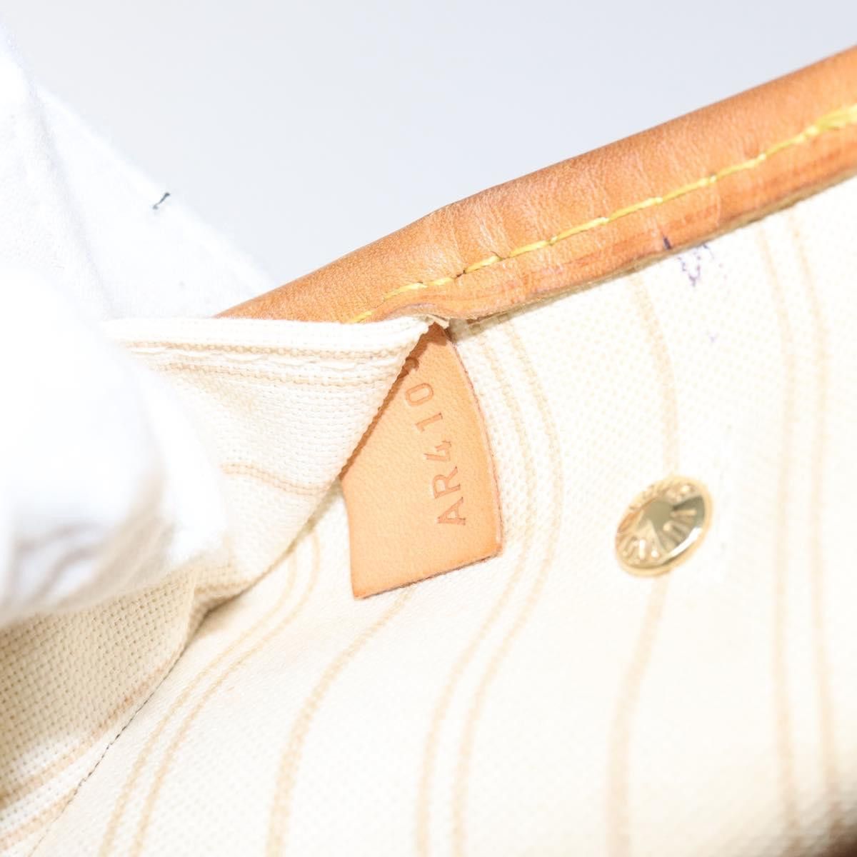 Louis Vuitton Neverfull Pm White Canvas Tote Bag (Pre-Owned) Size ONE SIZE - 16 Thumbnail