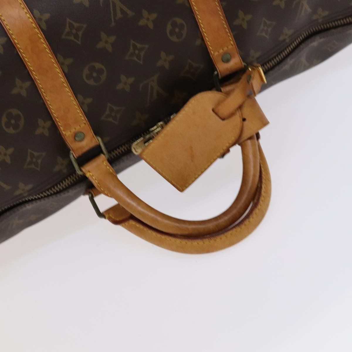 Louis Vuitton Keepall 60 Brown Canvas Travel Bag (Pre-Owned) Size ONE SIZE - 5 Thumbnail