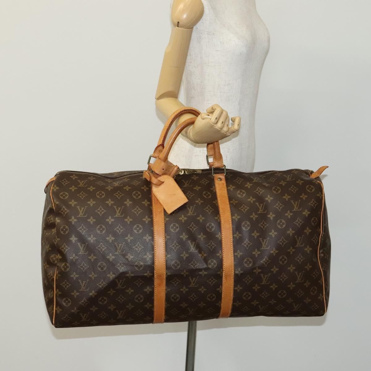 Louis Vuitton Keepall 60 Brown Canvas Travel Bag (Pre-Owned) Size ONE SIZE - 17 Thumbnail