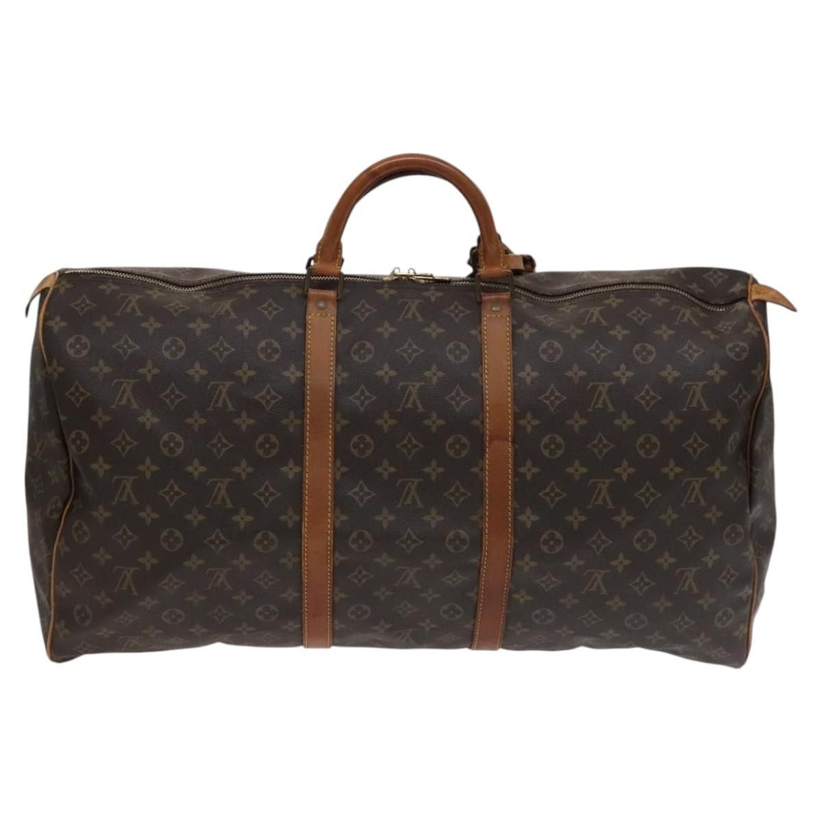 Louis Vuitton Keepall 60 Brown Canvas Travel Bag (Pre-Owned) Size ONE SIZE - 2 Thumbnail