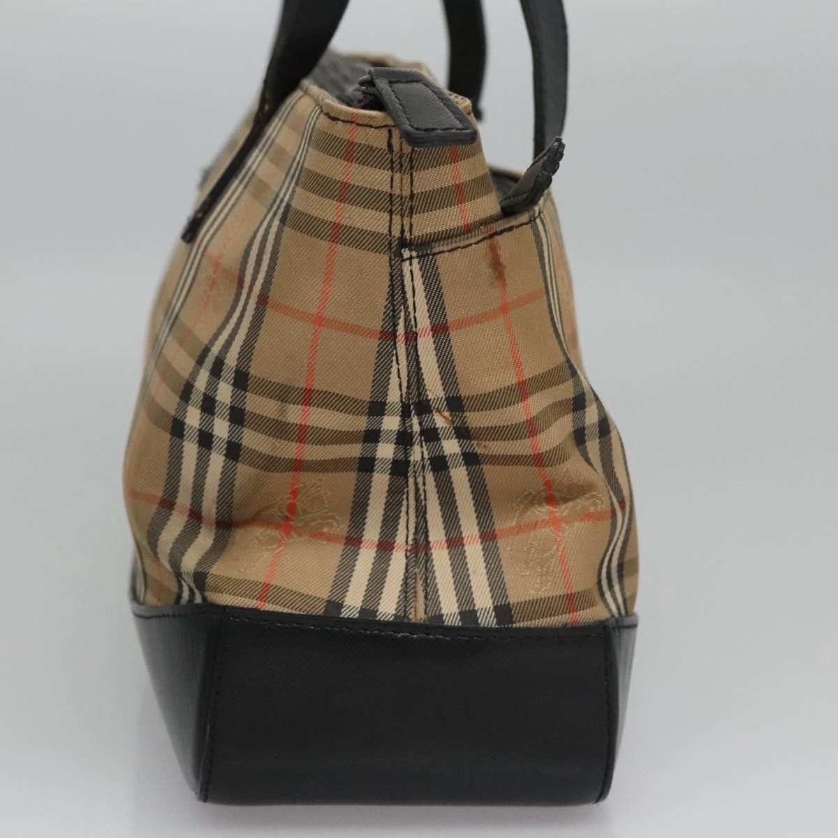 Burberry Nova Check Beige Canvas Handbag (Pre-Owned) Size ONE SIZE - 4 Thumbnail
