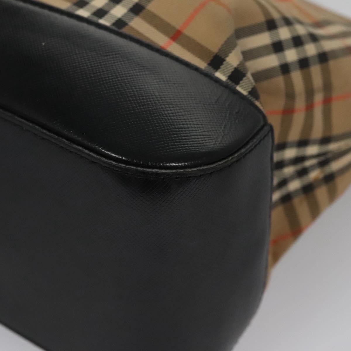 Burberry Nova Check Beige Canvas Handbag (Pre-Owned) Size ONE SIZE - 8 Thumbnail