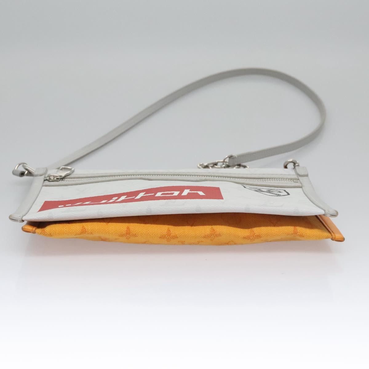Louis Vuitton Flat Messenger Grey Canvas Shoulder Bag (Pre-Owned) Size ONE SIZE - 8 Thumbnail