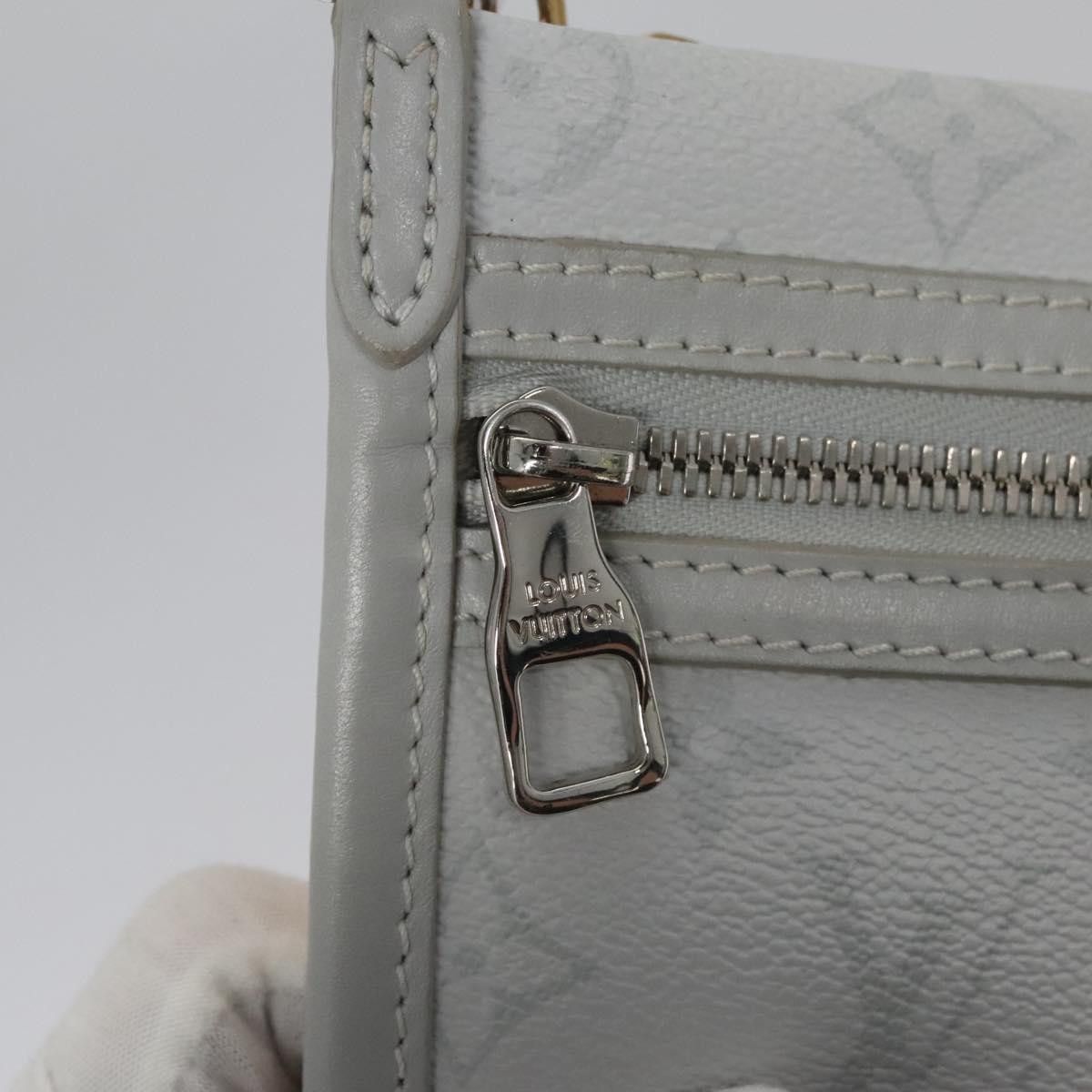 Louis Vuitton Flat Messenger Grey Canvas Shoulder Bag (Pre-Owned) Size ONE SIZE - 16 Thumbnail