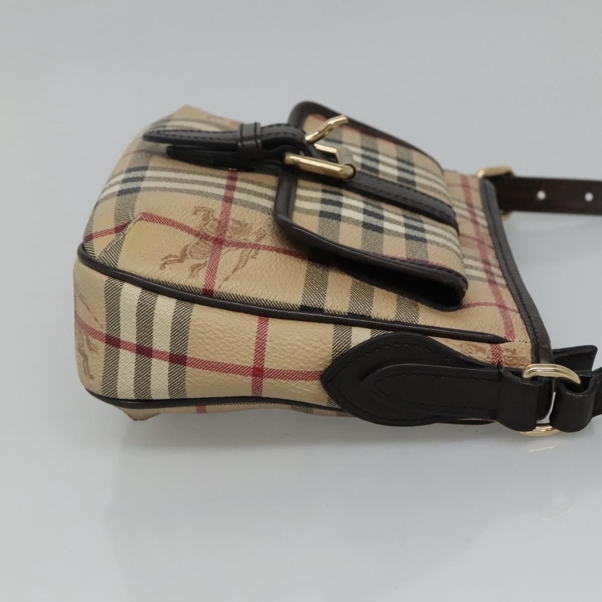 Burberry Nova Check Beige Canvas Shoulder Bag (Pre-Owned) Size ONE SIZE - 3 Thumbnail