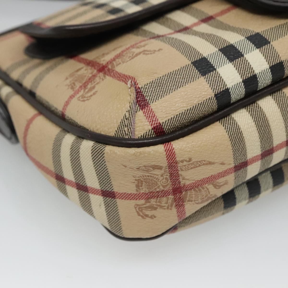 Burberry Nova Check Beige Canvas Shoulder Bag (Pre-Owned) Size ONE SIZE - 7 Thumbnail
