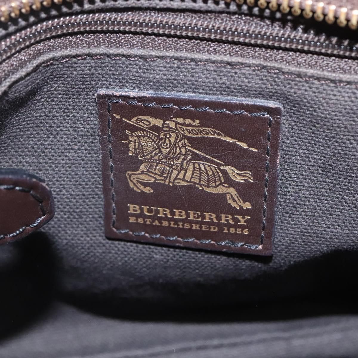 Burberry Nova Check Beige Canvas Shoulder Bag (Pre-Owned) Size ONE SIZE - 14 Thumbnail