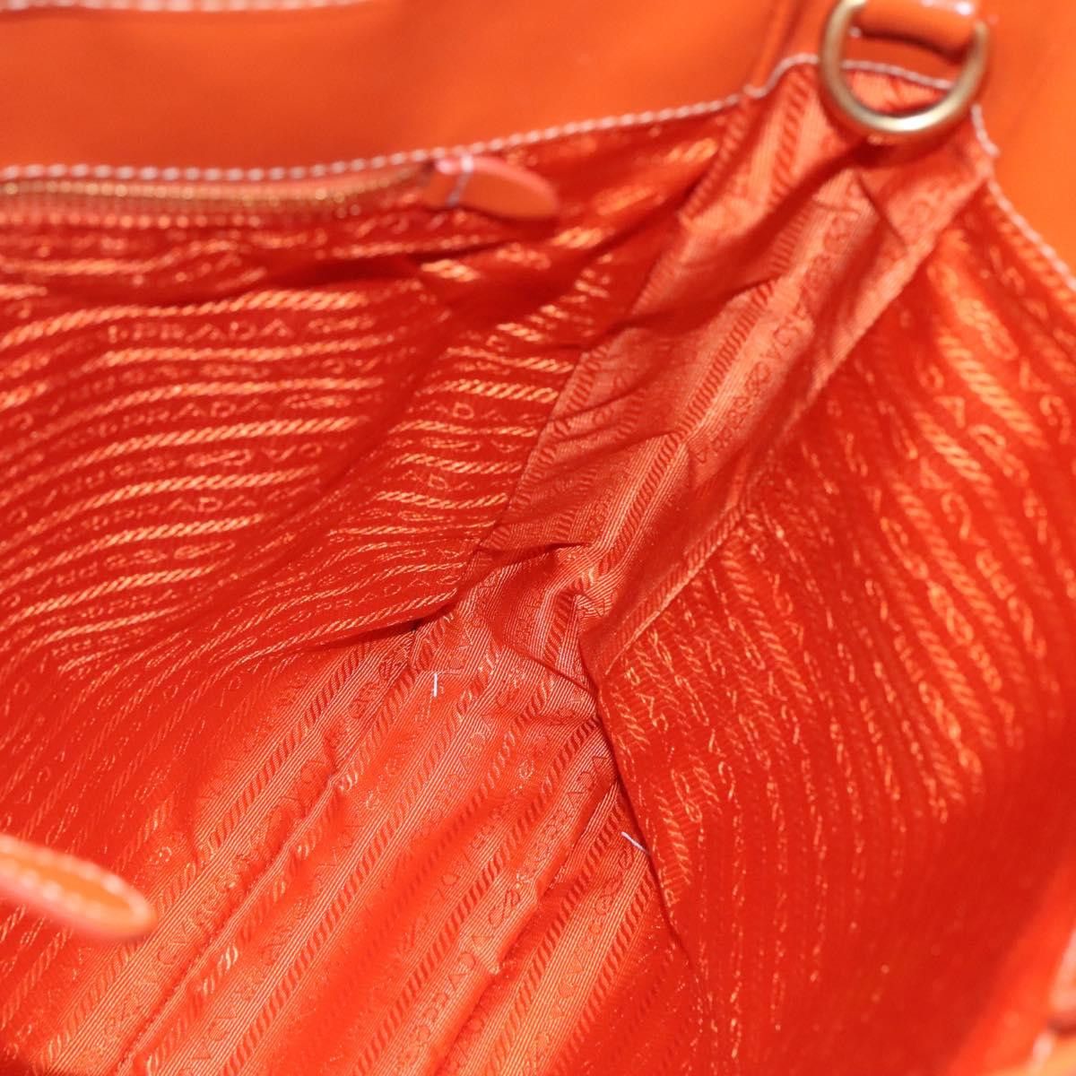 Prada Re-Nylon Orange Synthetic Tote Bag (Pre-Owned) Size ONE SIZE - 20 Thumbnail