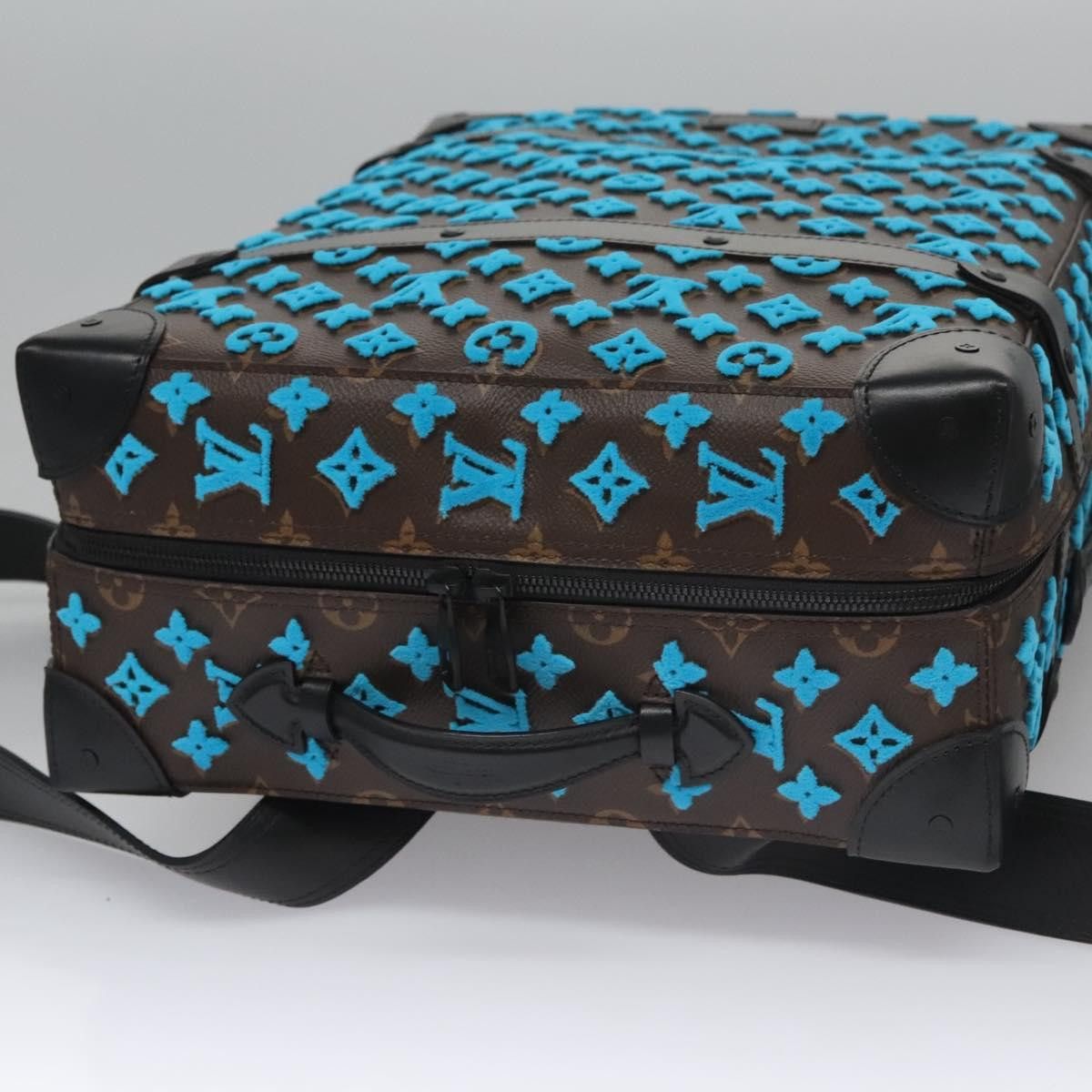 Louis Vuitton Soft Trunk Blue Canvas Backpack Bag (Pre-Owned) Size ONE SIZE - 5 Thumbnail