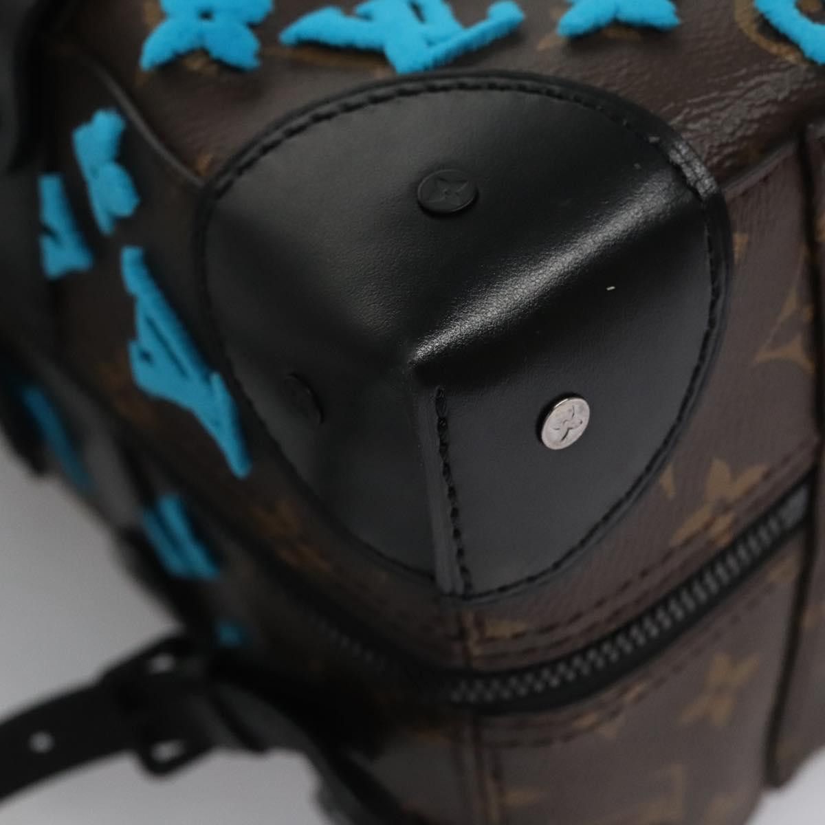 Louis Vuitton Soft Trunk Blue Canvas Backpack Bag (Pre-Owned) Size ONE SIZE - 11 Thumbnail