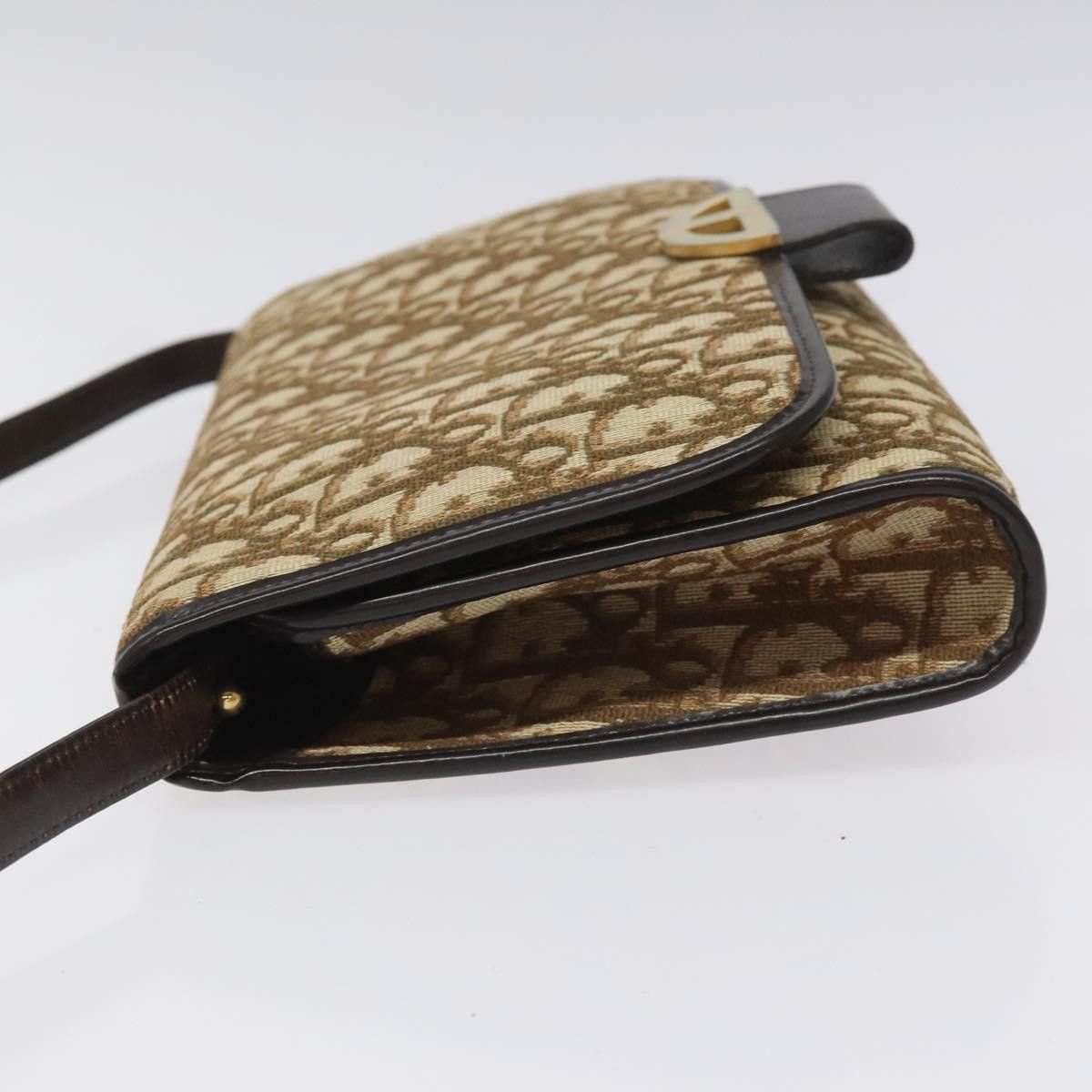 Dior Trotter Canvas Shoulder Bag Beige Canvas Shoulder Bag Size ONE SIZE - 3 Thumbnail