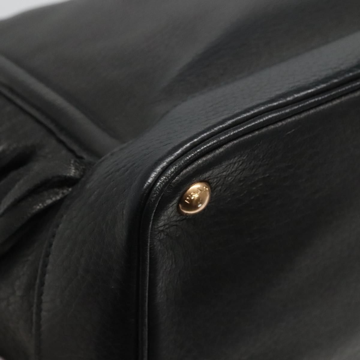 Prada Cervo Black Leather Handbag (Pre-Owned) Size ONE SIZE - 12 Thumbnail