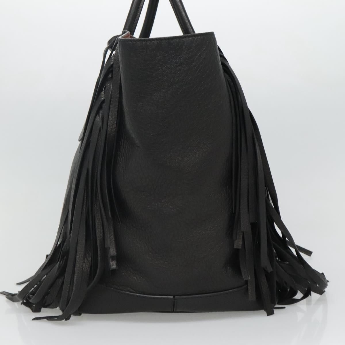 Prada Cervo Black Leather Handbag (Pre-Owned) Size ONE SIZE - 4 Thumbnail