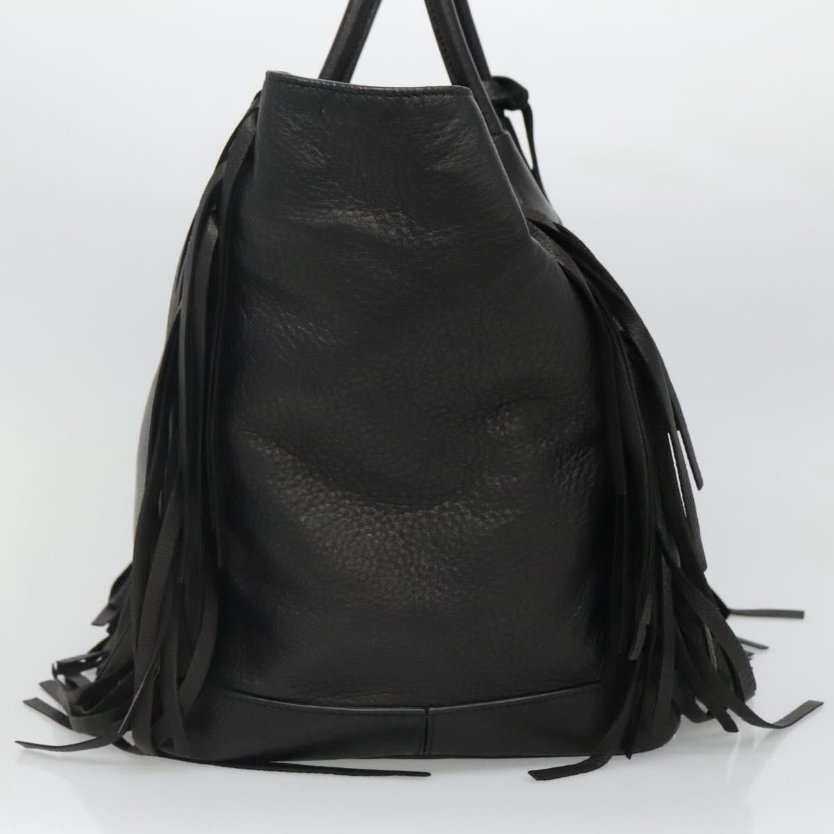 Prada Cervo Black Leather Handbag (Pre-Owned) Size ONE SIZE - 3 Thumbnail
