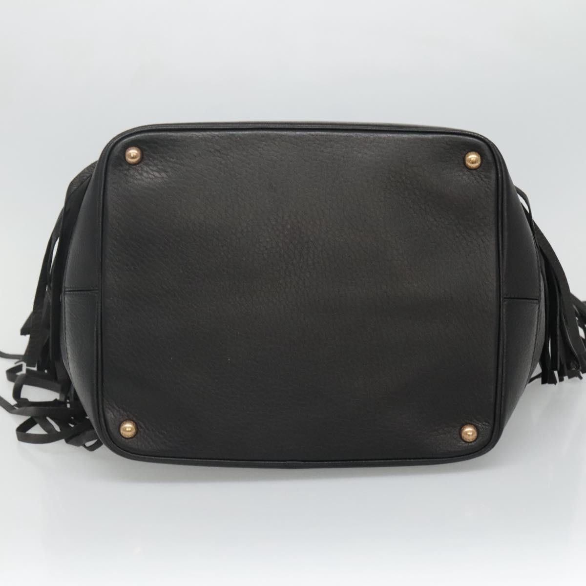 Prada Cervo Black Leather Handbag (Pre-Owned) Size ONE SIZE - 8 Thumbnail