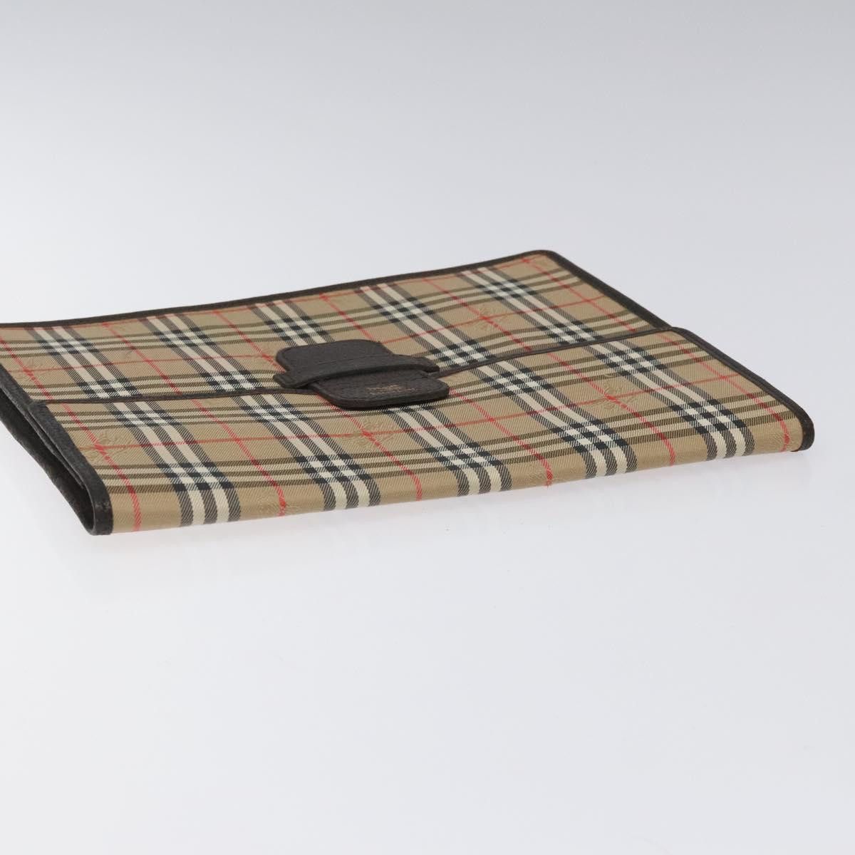 Burberry Nova Check Beige Canvas Clutch Bag (Pre-Owned) Size ONE SIZE - 14 Thumbnail