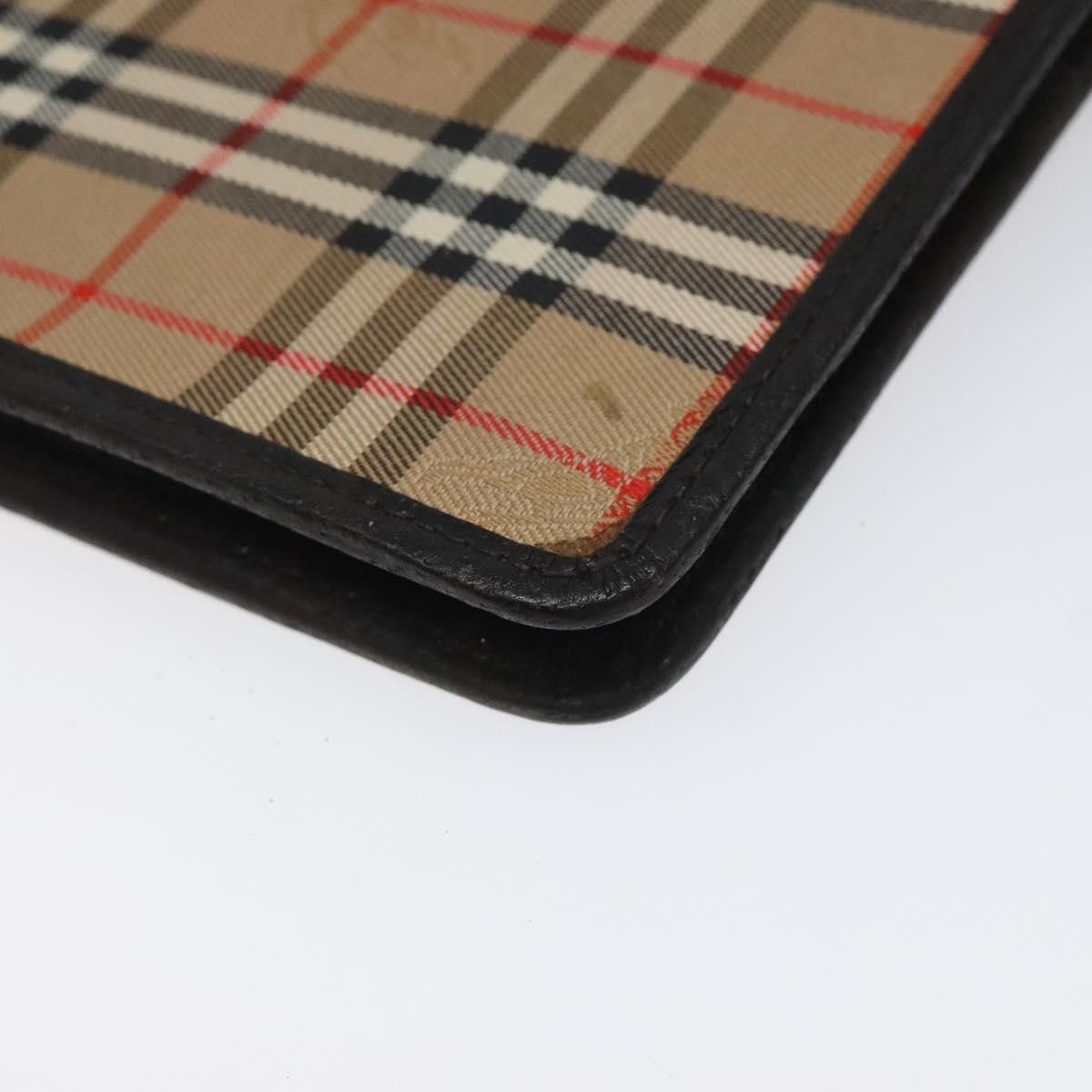 Burberry Nova Check Beige Canvas Clutch Bag (Pre-Owned) Size ONE SIZE - 6 Thumbnail