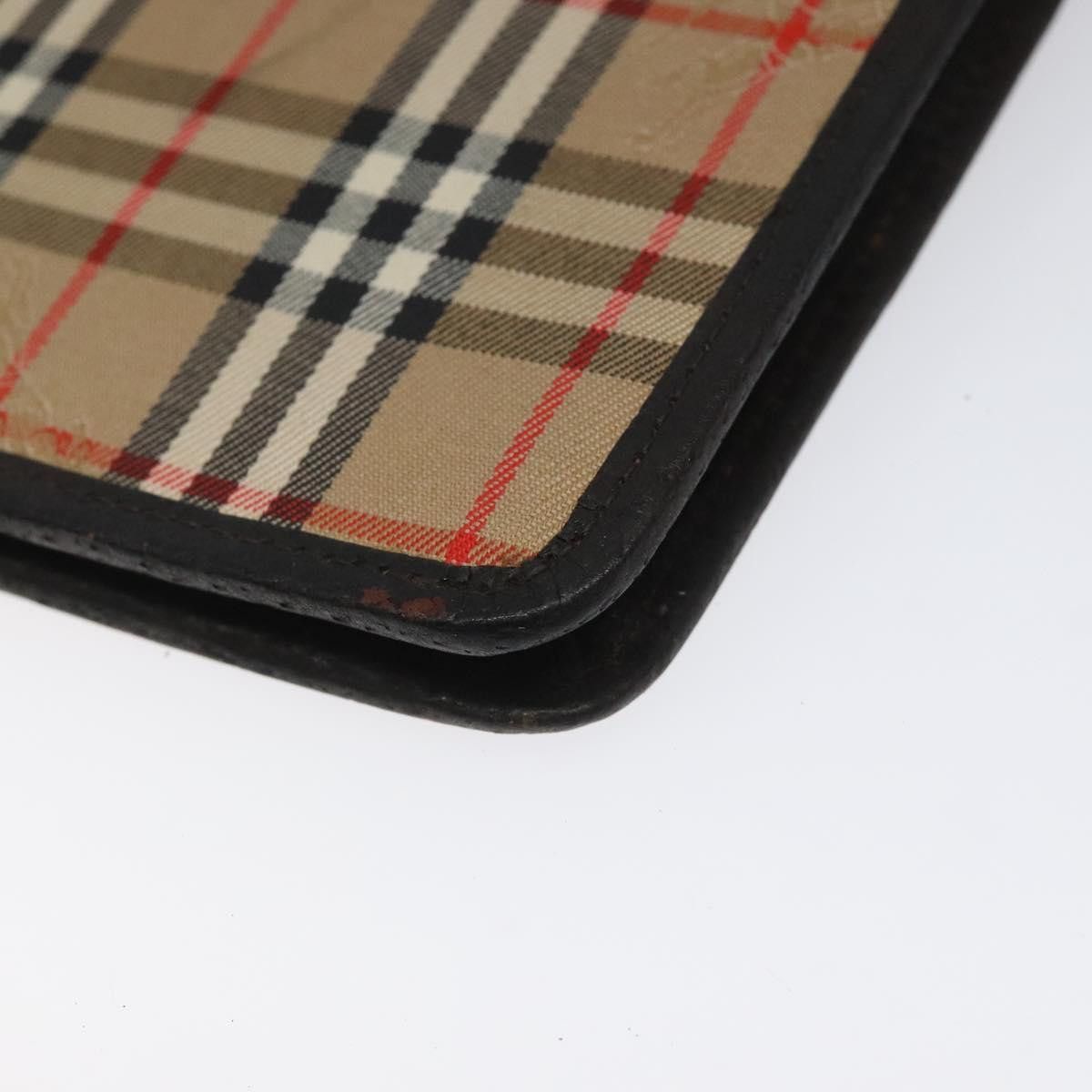 Burberry Nova Check Beige Canvas Clutch Bag (Pre-Owned) Size ONE SIZE - 5 Thumbnail