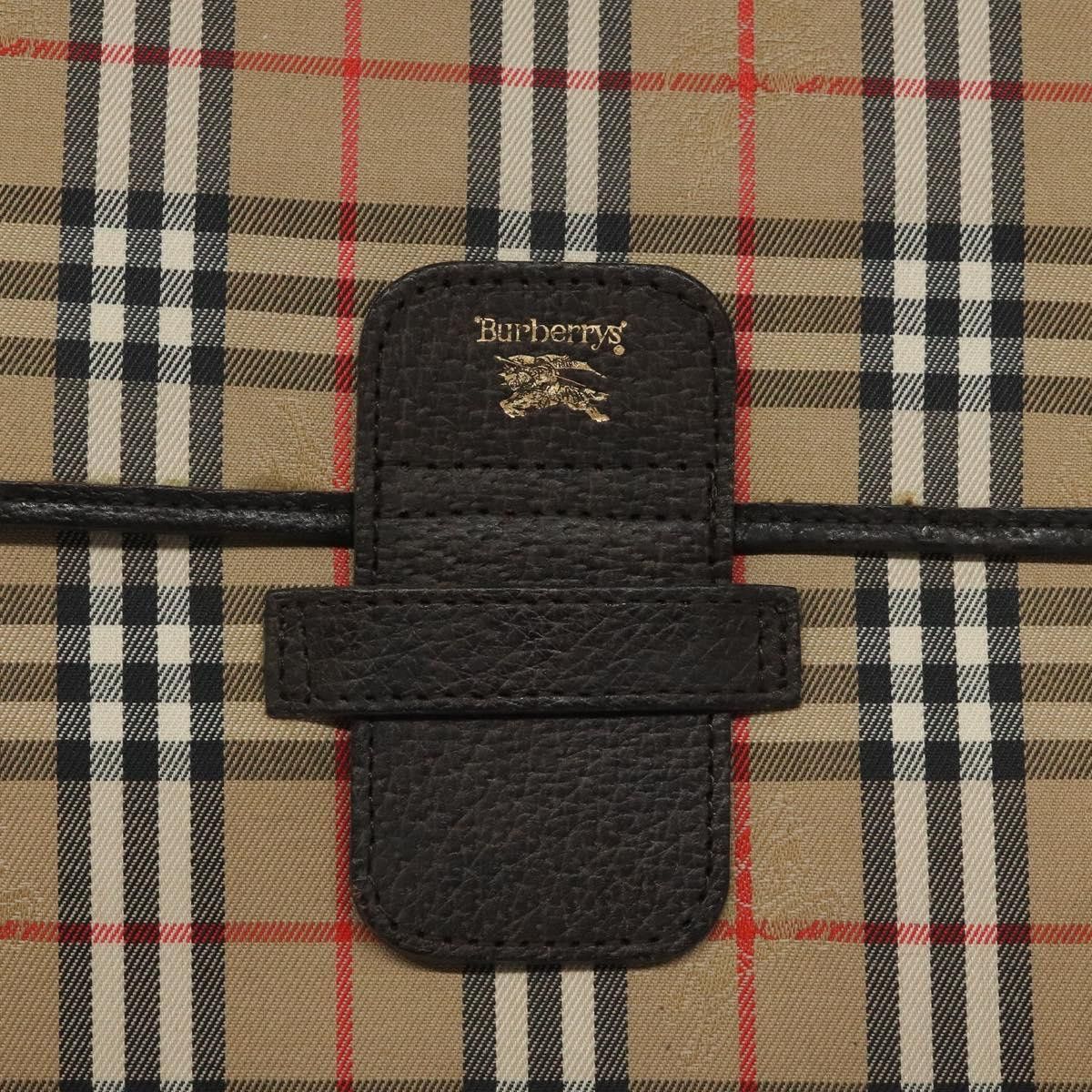 Burberry Nova Check Beige Canvas Clutch Bag (Pre-Owned) Size ONE SIZE - 11 Thumbnail