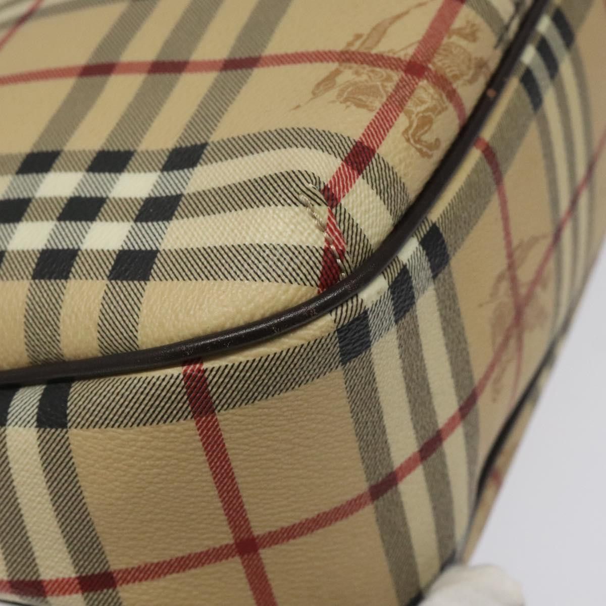 Burberry Nova Check Beige Canvas Shoulder Bag (Pre-Owned) Size ONE SIZE - 9 Thumbnail