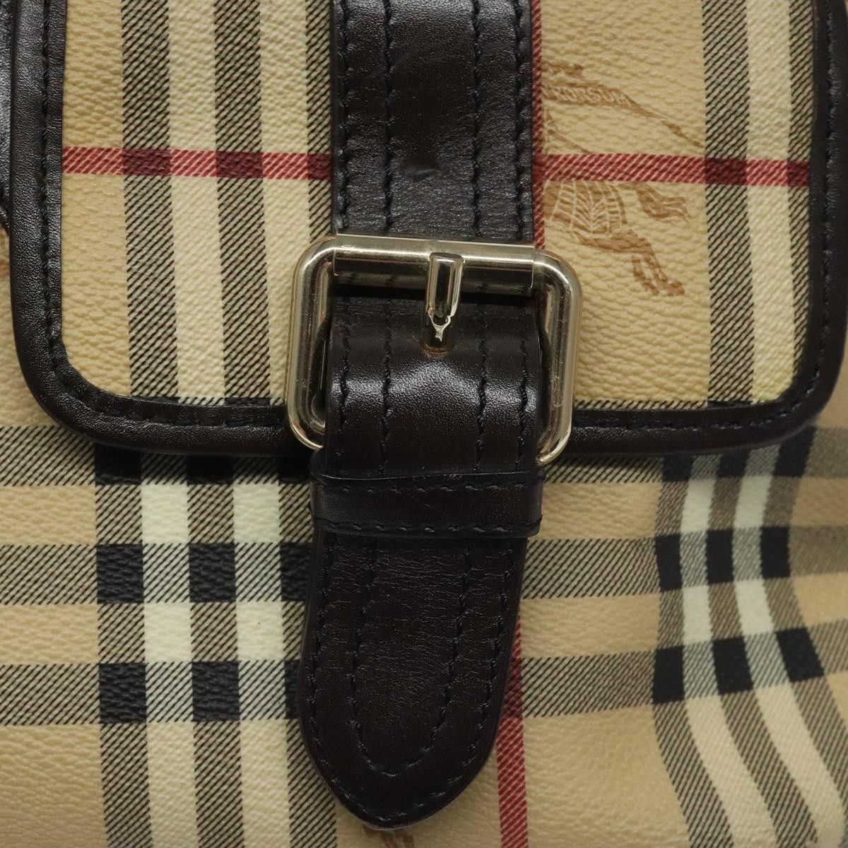 Burberry Nova Check Beige Canvas Shoulder Bag (Pre-Owned) Size ONE SIZE - 13 Thumbnail