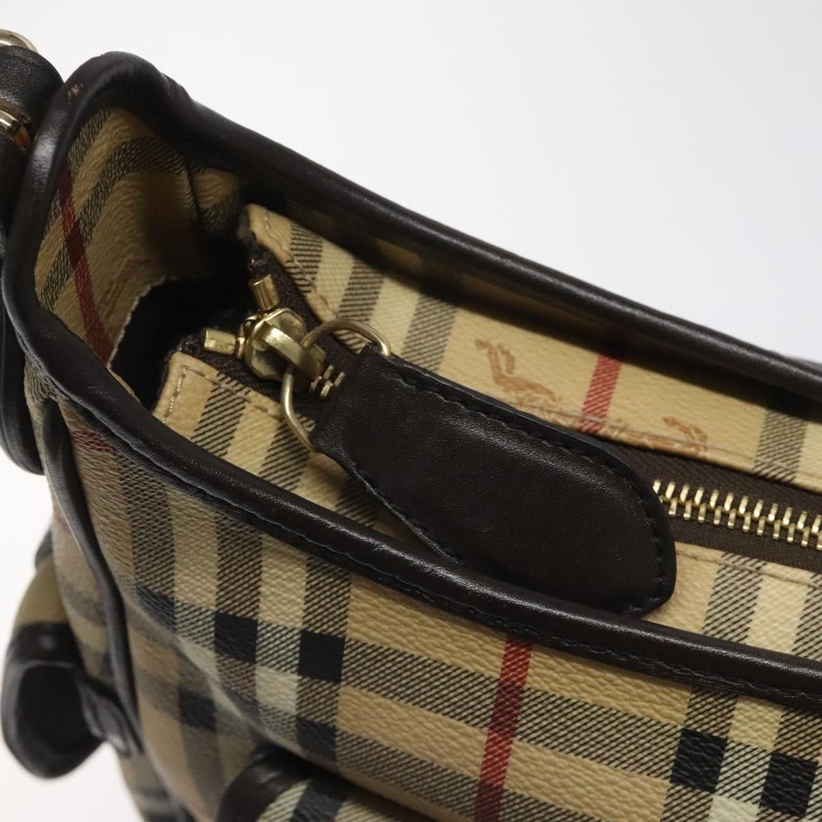 Burberry Nova Check Beige Canvas Shoulder Bag (Pre-Owned) Size ONE SIZE - 12 Thumbnail