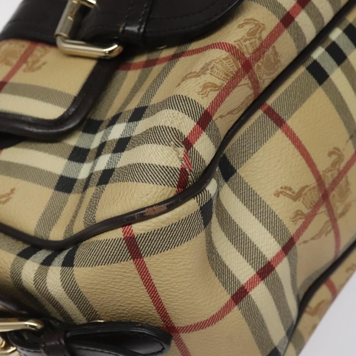 Burberry Nova Check Beige Canvas Shoulder Bag (Pre-Owned) Size ONE SIZE - 6 Thumbnail