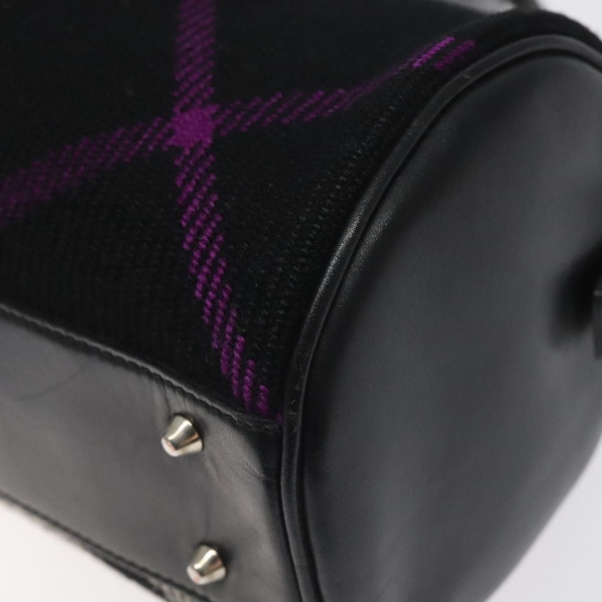 Burberry Supernova Check Black Wool Handbag (Pre-Owned) Size ONE SIZE - 8 Thumbnail