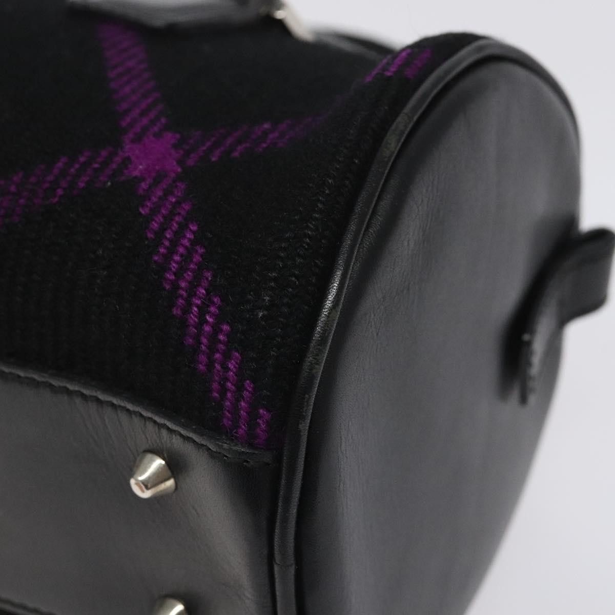 Burberry Supernova Check Black Wool Handbag (Pre-Owned) Size ONE SIZE - 7 Thumbnail